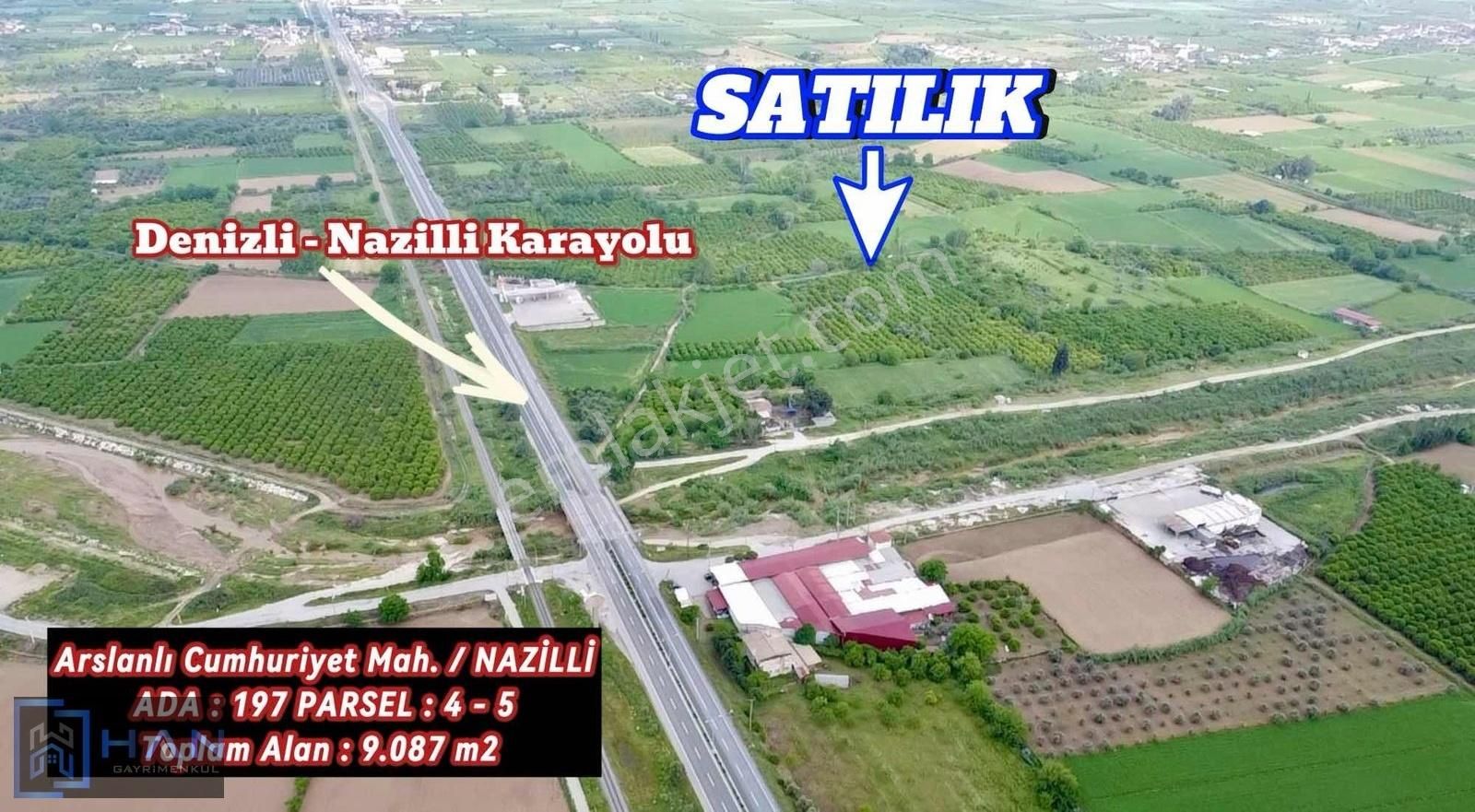 Nazilli Şehir Merkezine Çok Yakın 9.087 M2 Satılık Bahçe