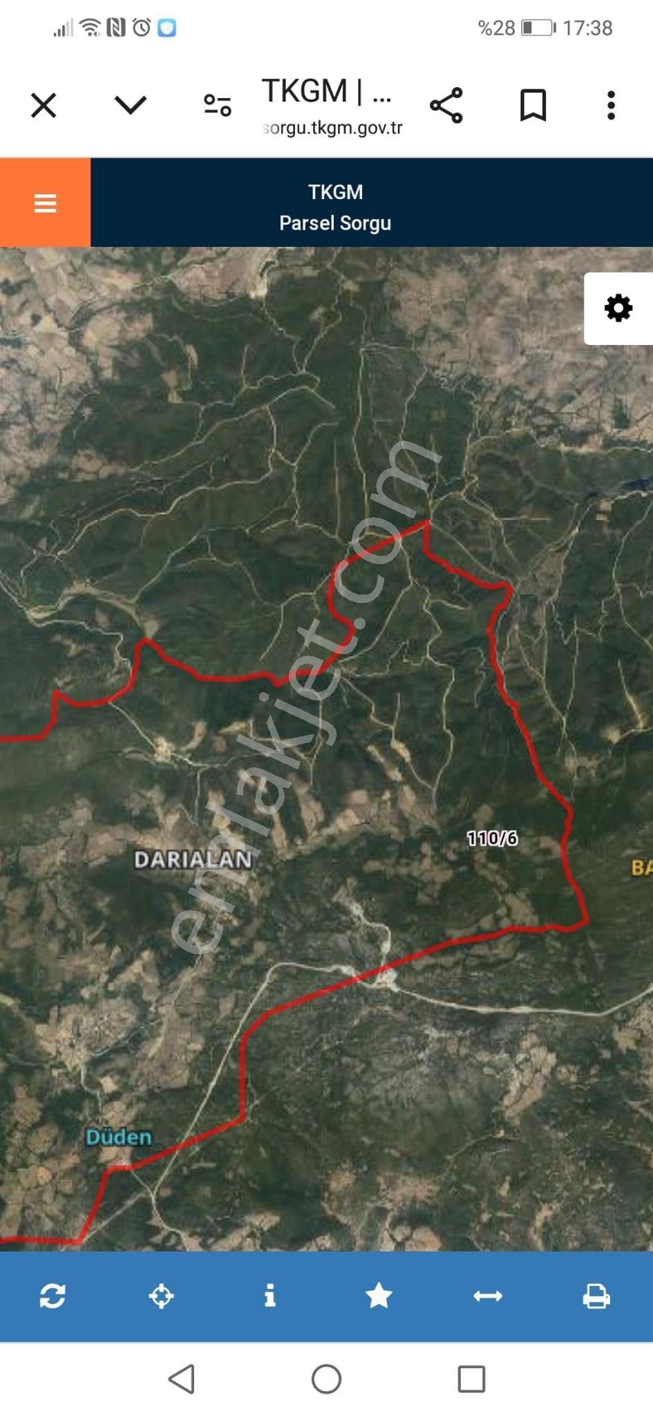 Kuruçay Gayrimenkulden Çanakkale Yenice Darıalan Köyünde 5dönüm Satılık Tarla