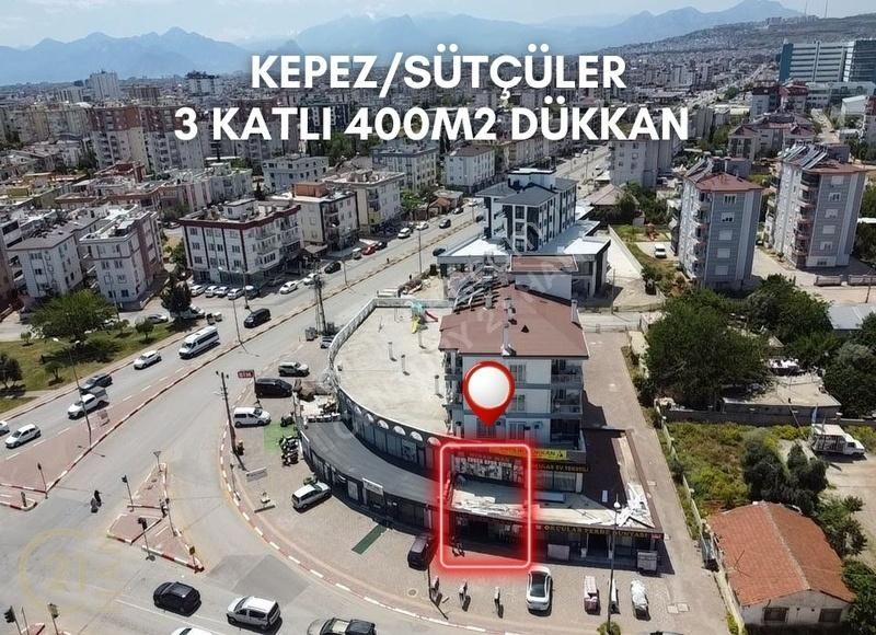 Kepez Sütçüler 3 Katlı 400m2 Ana Yola Cephe Dükkan