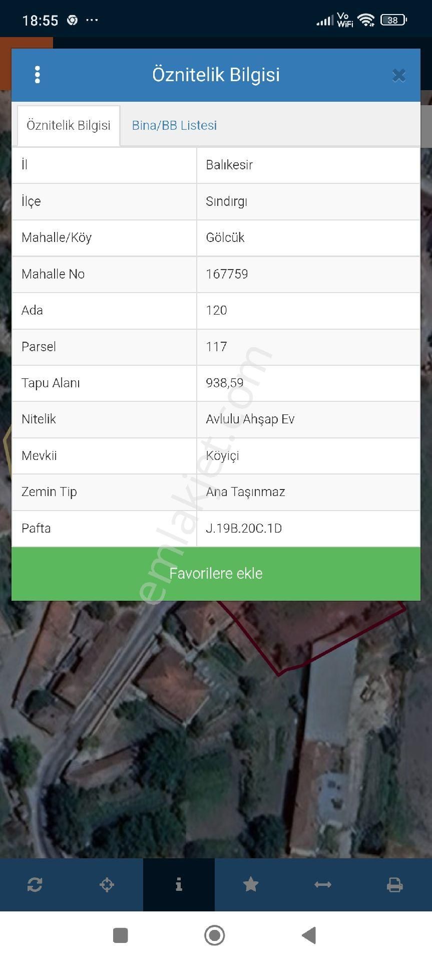 Balıkesir Sındırgı Gölcük Mh Satılık Arsa Pırlantam Gayrimenkul