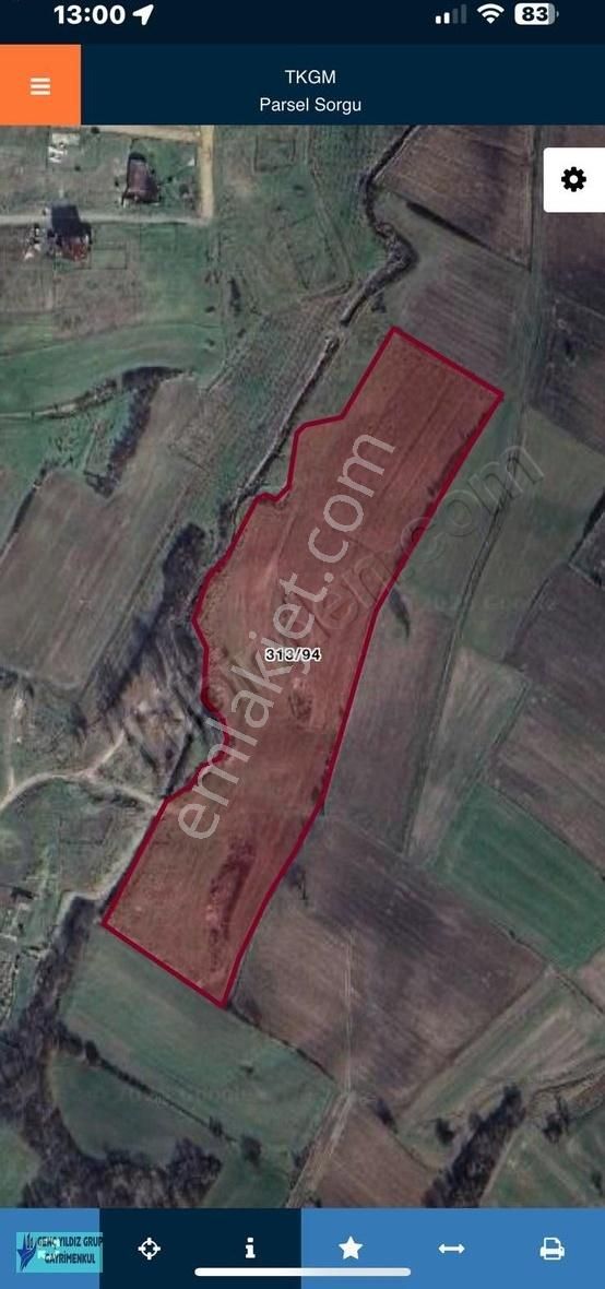 Kapaklı Pınarça'da 29 Dönüm Tek Tapu Çok Acil Satılık Tarla !!
