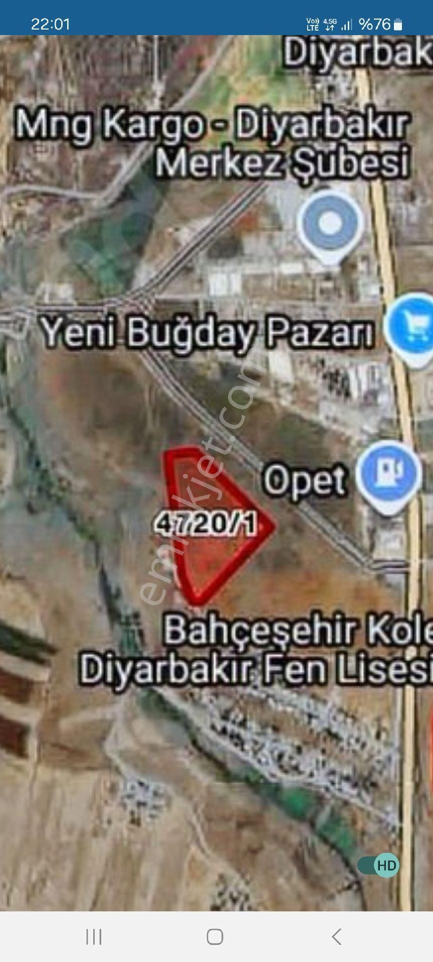 Hızlı 21 Emlaktan Sur Çaruğta Satlık Arsa