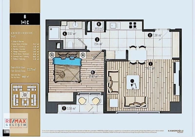Kameroğlu Metrohome Havuz Cephe Acil Satılık C Tipi 1+1