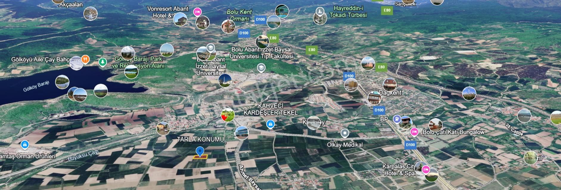 Wisrem Bolu'dan Bolu Merkezde 4557 M2 Fırsat Yatırımlık Tarla