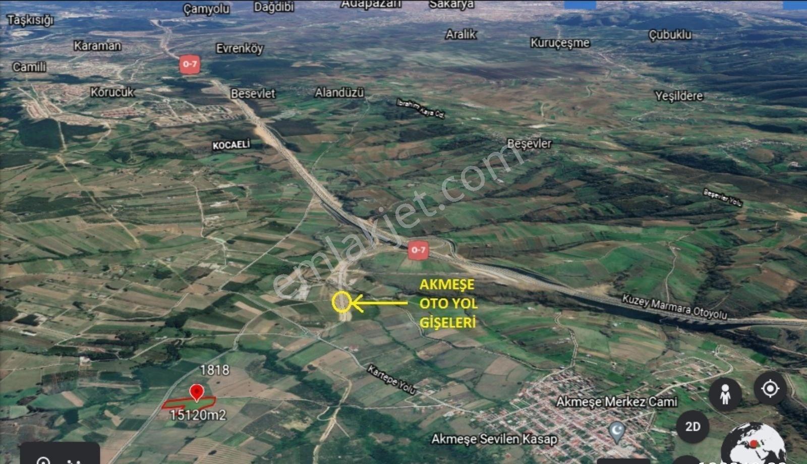 Akmeşede 15125m2 Çiftlik Arazisi (at Çitlikleri Ve Gişe Yanı) - Görsel 24