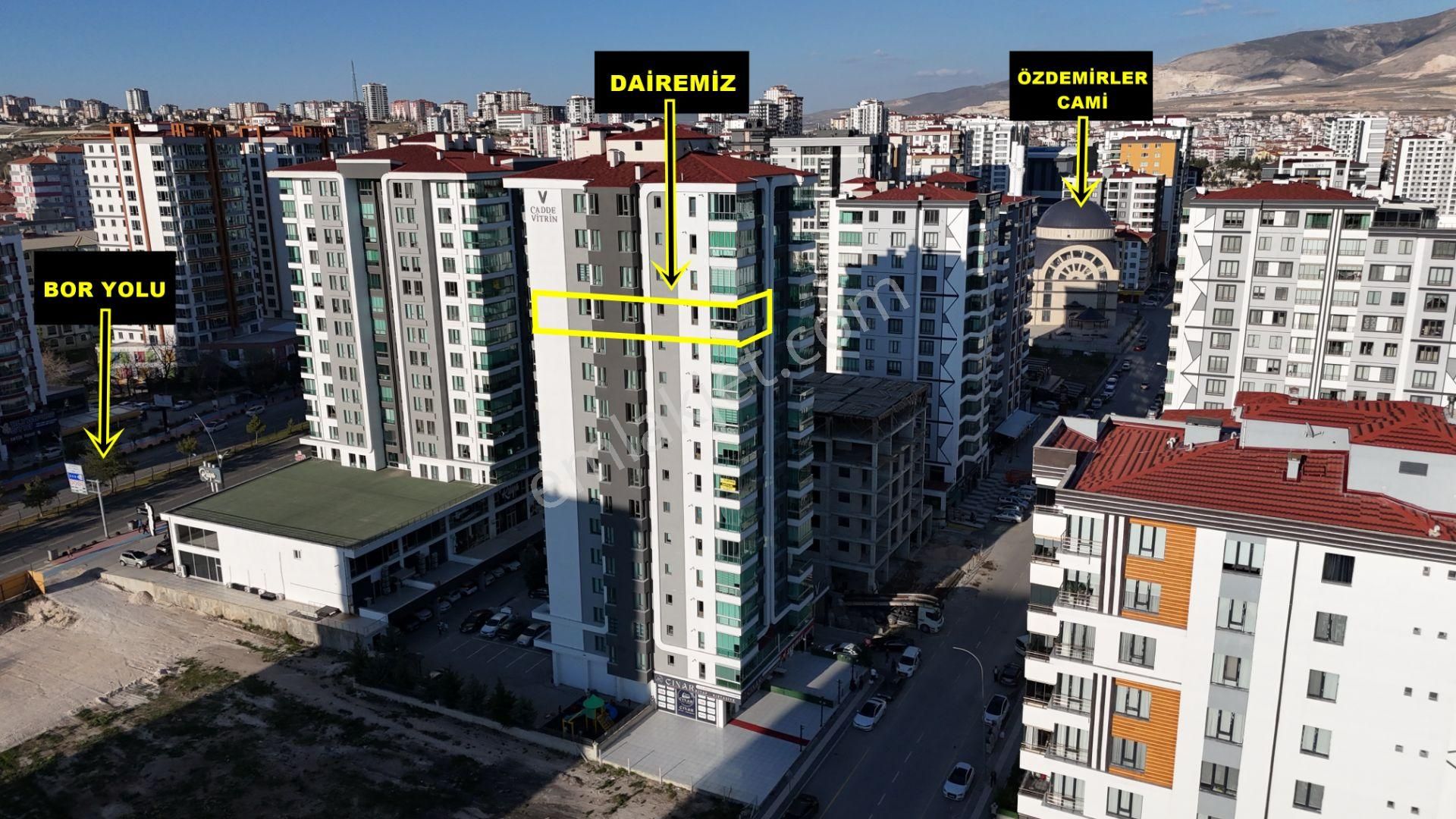 E.gökal Bor Yolu - Cadde Vitrin Ara Kat - 3+1 Lüx Full Yapılı !