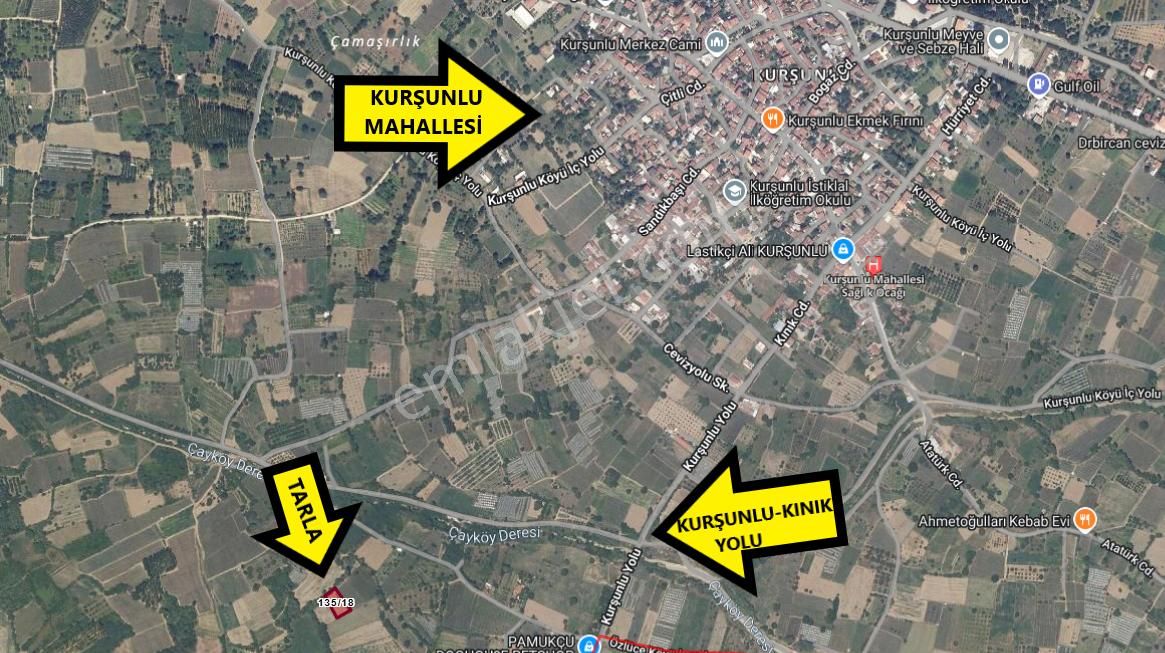 Aydınlık Emlak'tan İnegöl Kurşunlu'da Satılık 1.255 M² Tarla/hobi Bahçesi