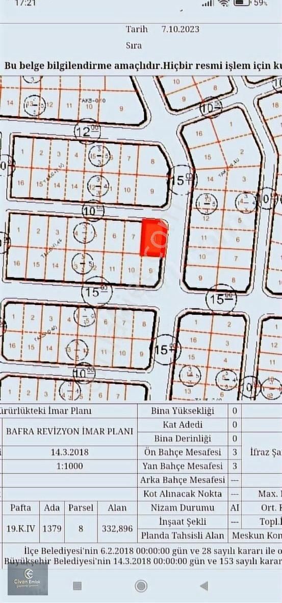 Civan'dan Bahçelerde 633 M2 Müstakil Arsa