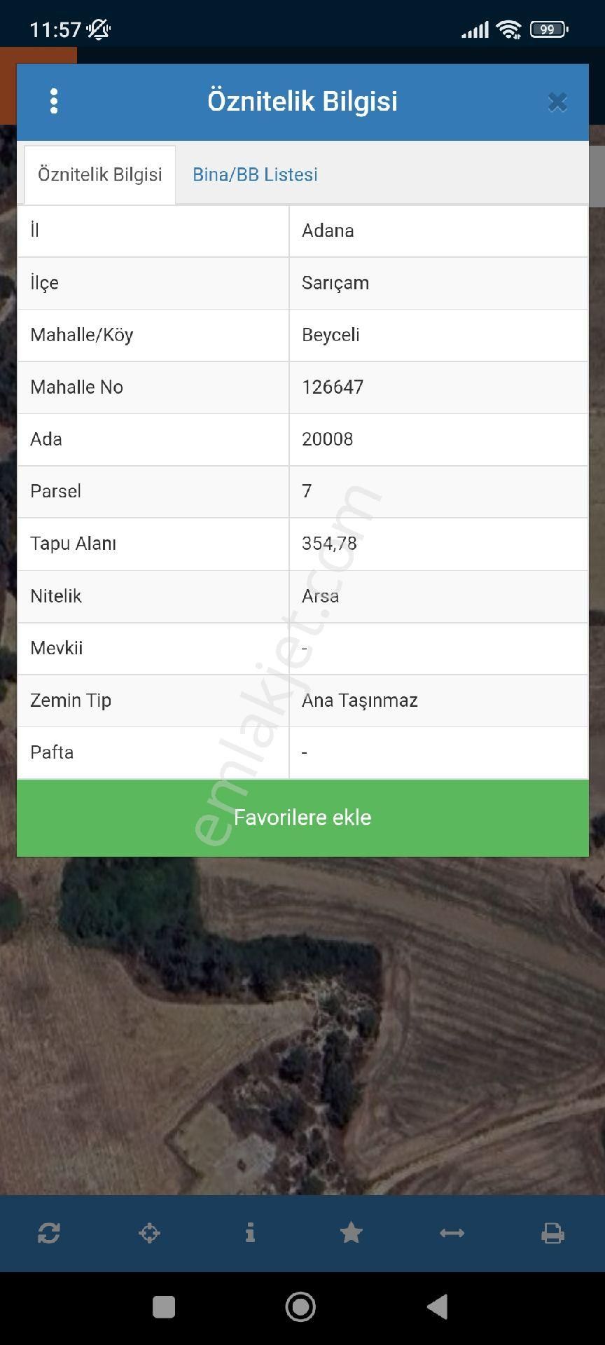 Sarıçam Beyceli Mahallesinde İmarlı Arsa