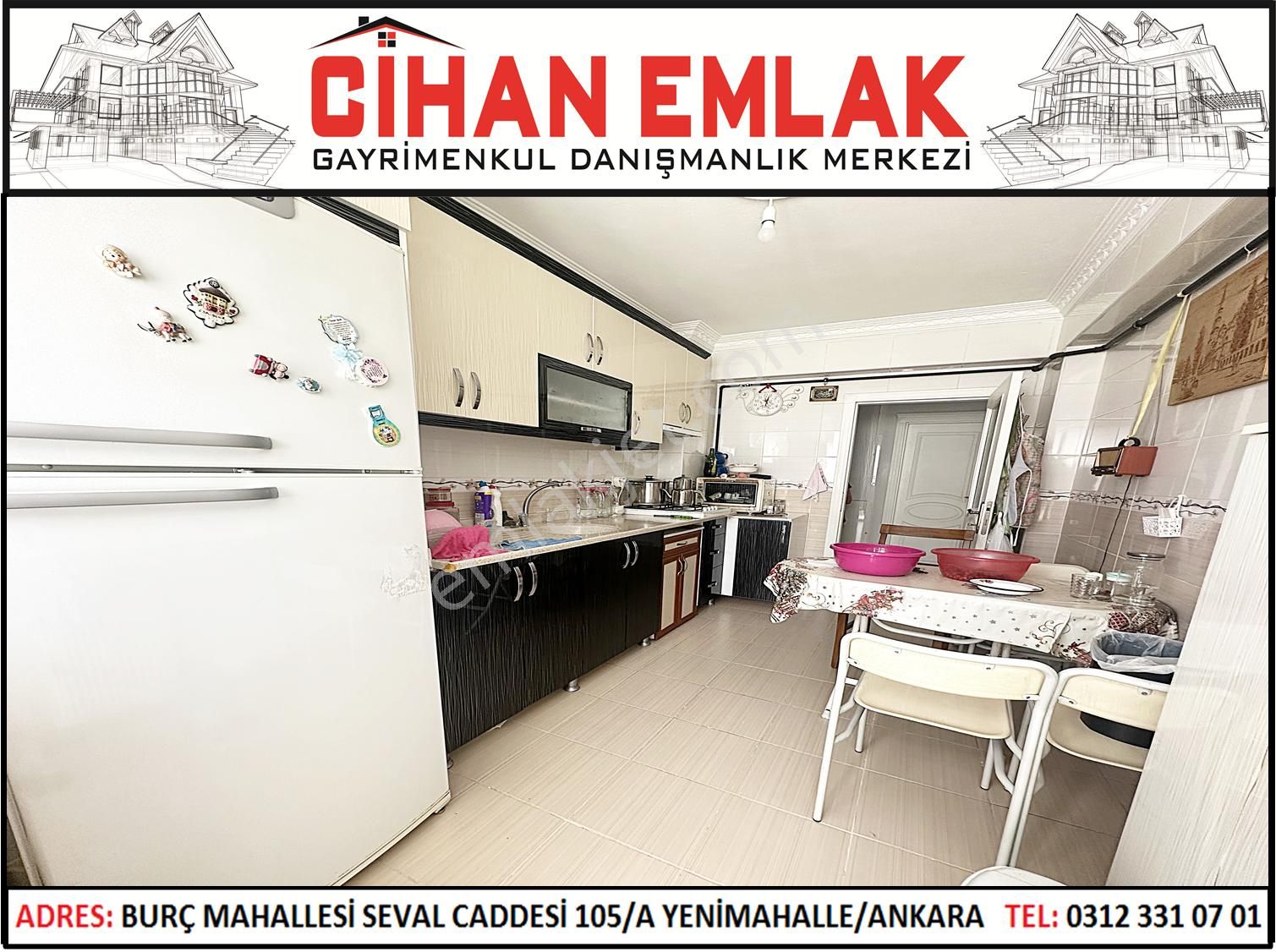 Cihandan Karakeçili Cadde Üzeri Ön Cephe Arakat 3+1 Masrafsız