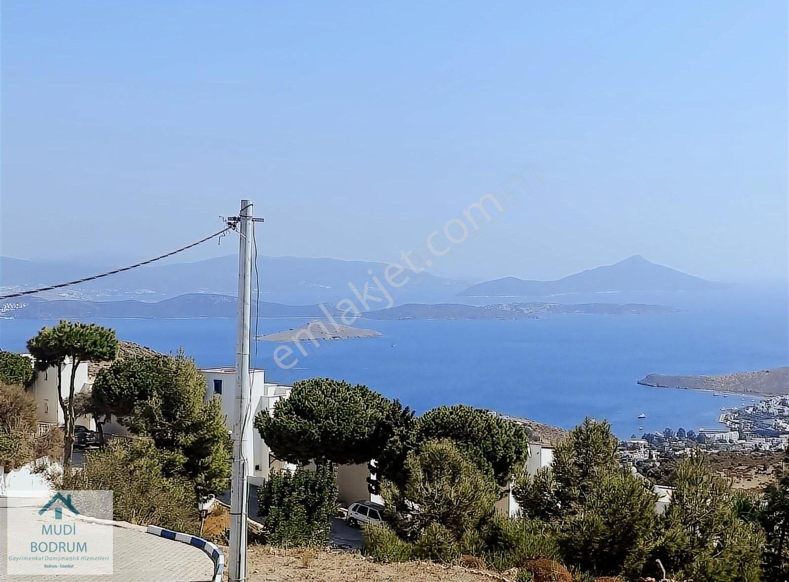 Bodrum Bağla İmarlı Projeli Siteiçi Deniz Manzaralı Satılık Arsa