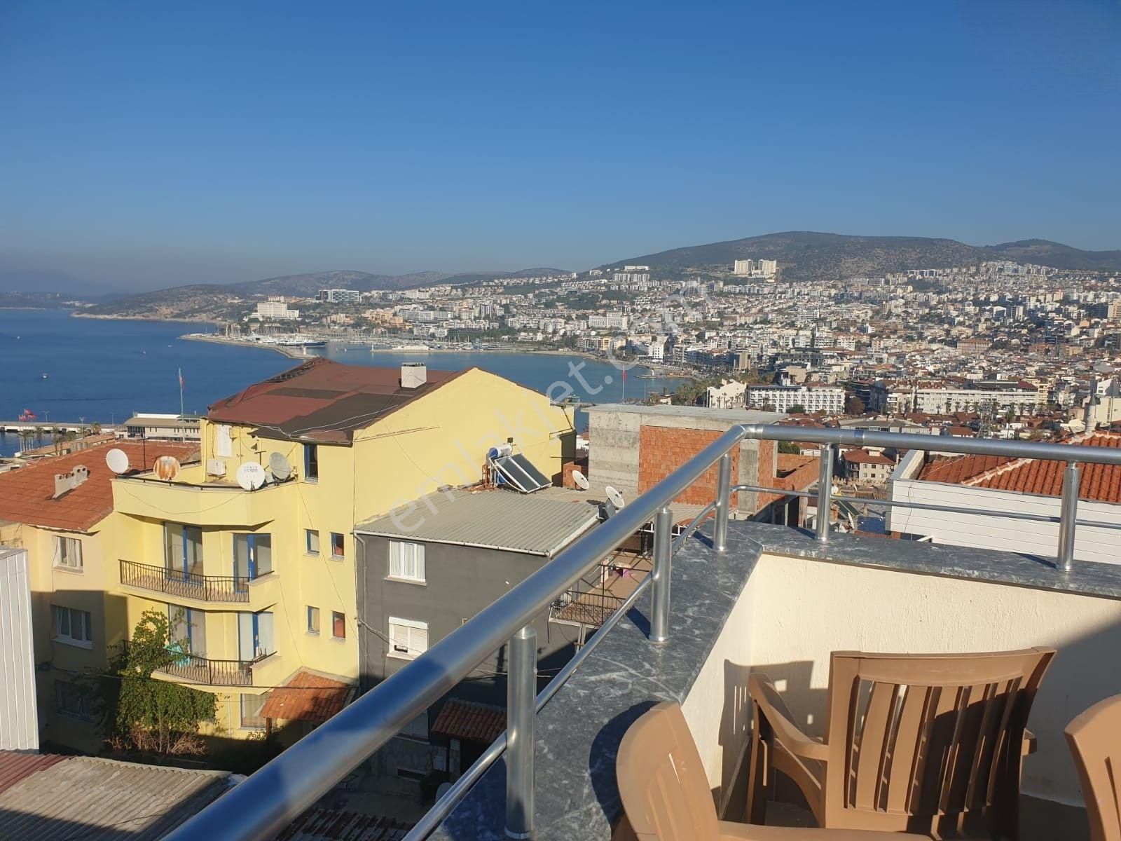 Full Deniz Manzaralı-eşyalı Kiralık 1+1 Daire-kuşadası-eylül Ayı Sonuna Kadar