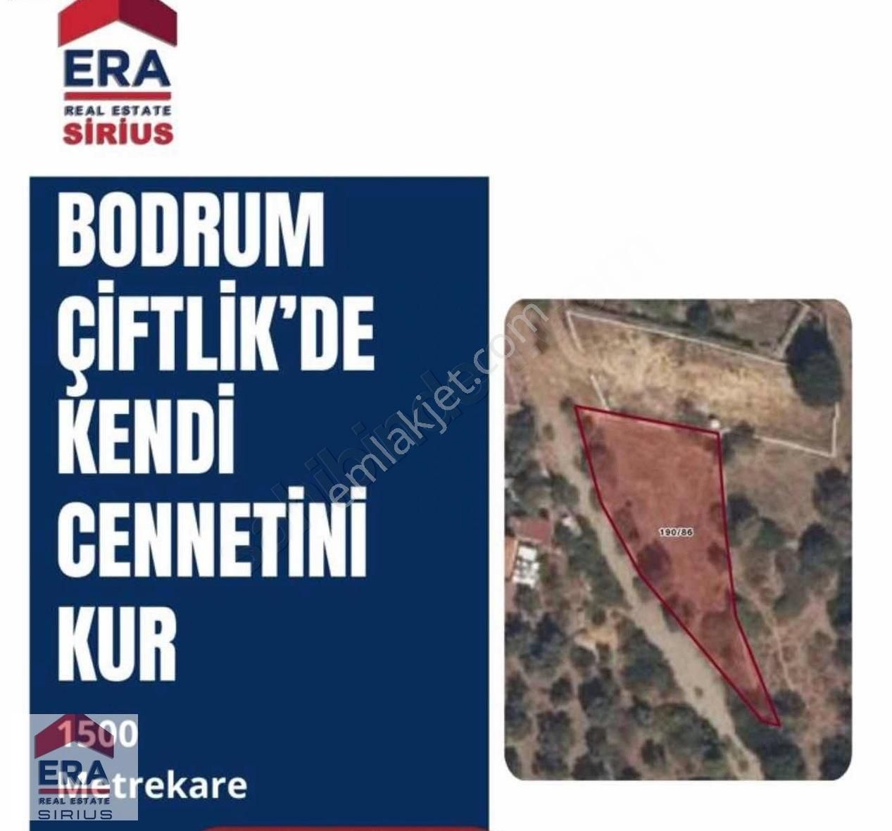Bodrum Çiftlik'de 1500 M2 Satılık Arazi