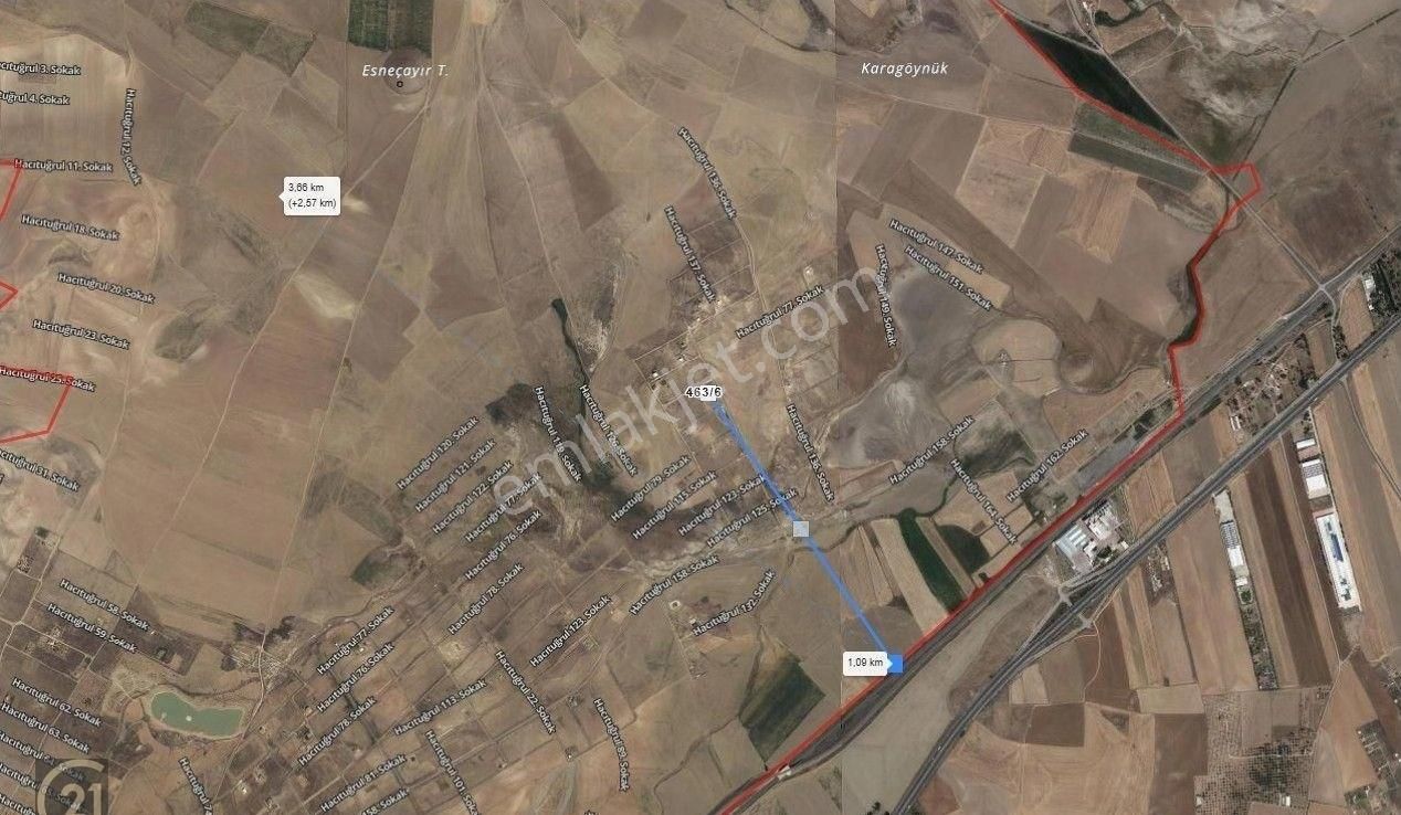Polatlı Hacıtuğrul Mahallesi Yatırımlık Eskişehir Yolu 1 Km Arsa