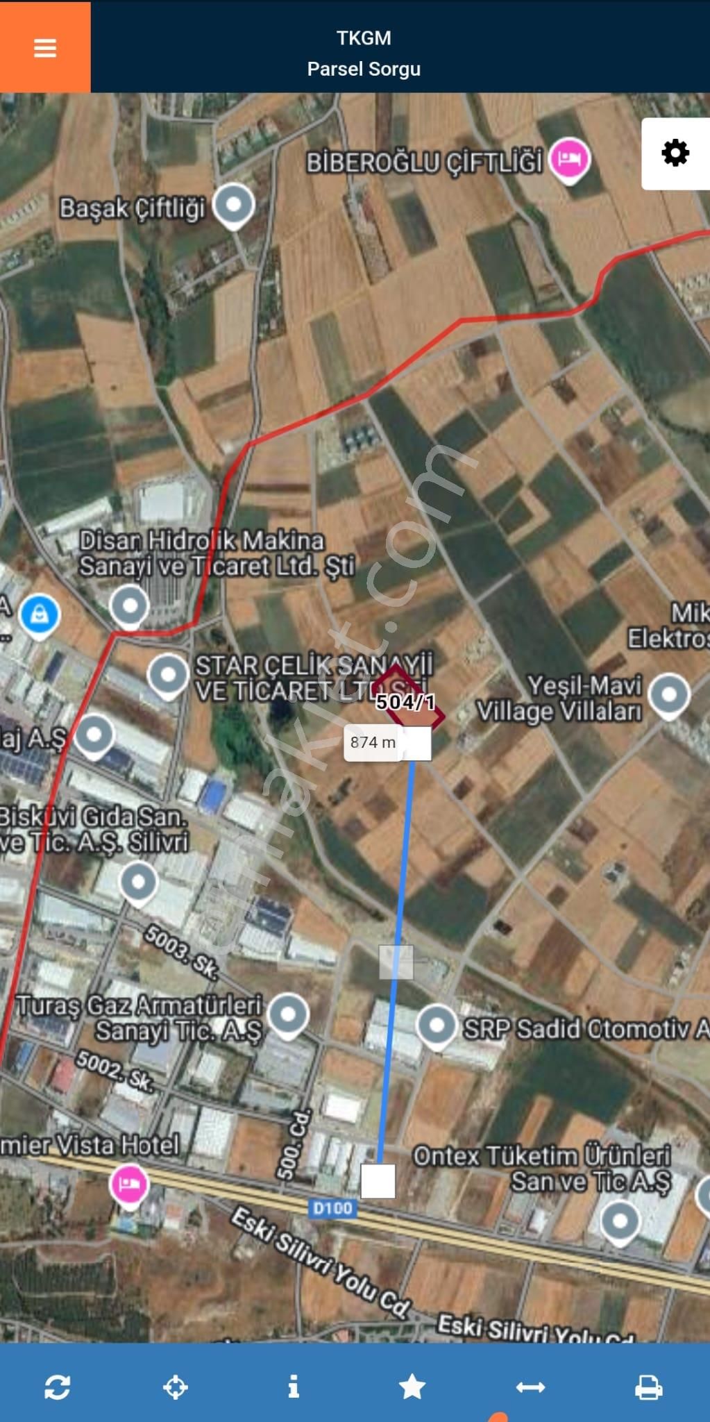 Silivri Selimpaşa'da Satılık 9788 Mt² Satılık Arsa