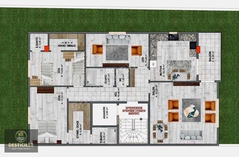 Ck-26 Sümer Mh Ultra Lüks Tam Akıllı 245m2 3+1