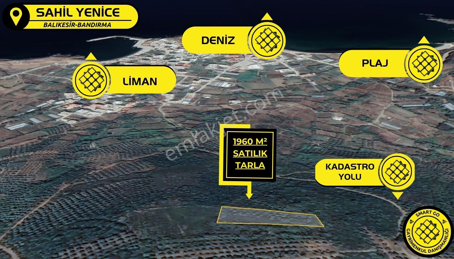 Sahil Yenice'de 1.962 M² Satılık Tarla