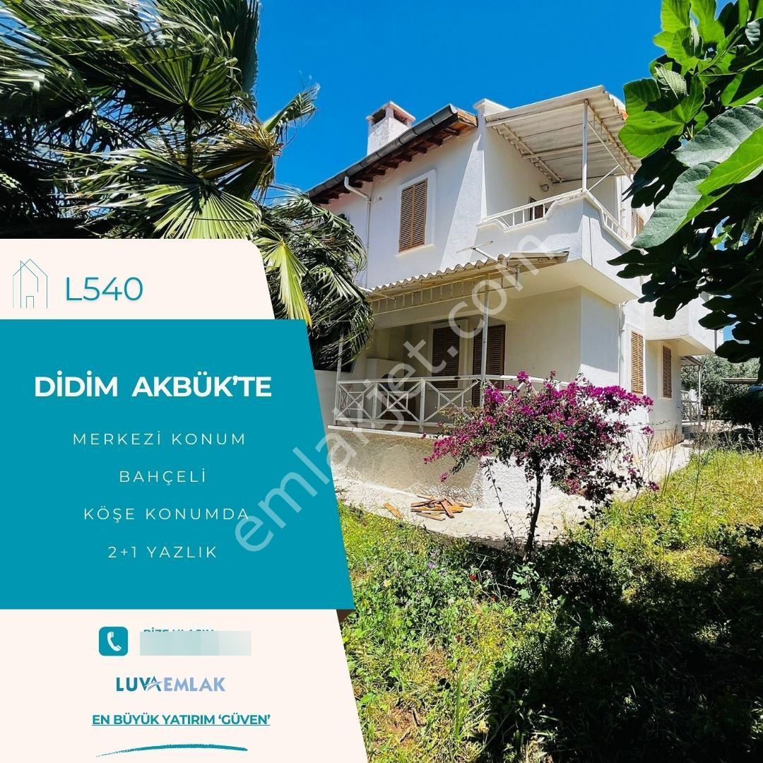 Didim Akbük'te Köşe Konumda Müstakil Bahçeli 2+1 Yazlık