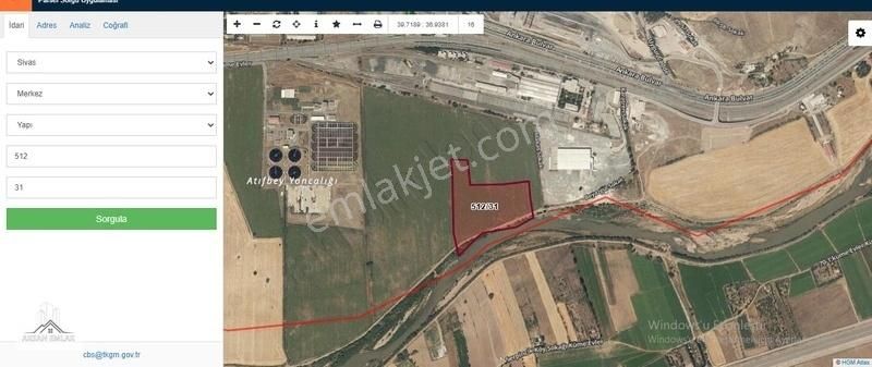 Aksan Emlak'tan Beton Traveste Arkası 9 Dönüm Satılık Tarla!