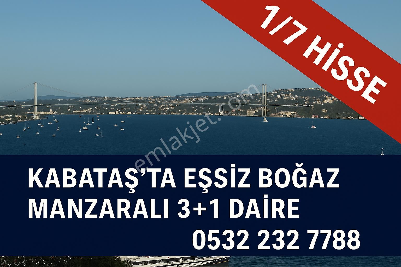 Kabataş / Ömer Avni Mahallesinde Boğaz Manzaralı Hisse Satış