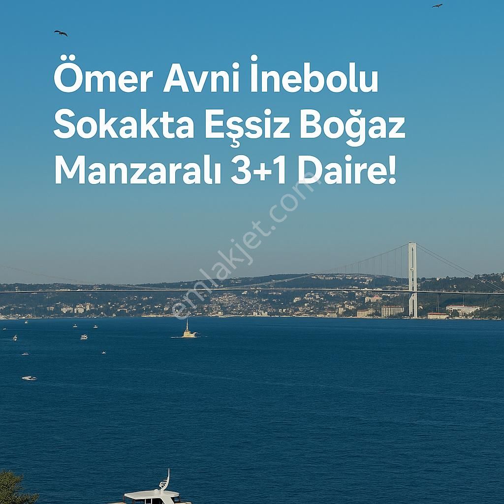 📍 Ömer Avni Mahallesi, İnebolu Sokak’ta Satılık Eşsiz Boğaz Manzaralı 3+1 Daire!