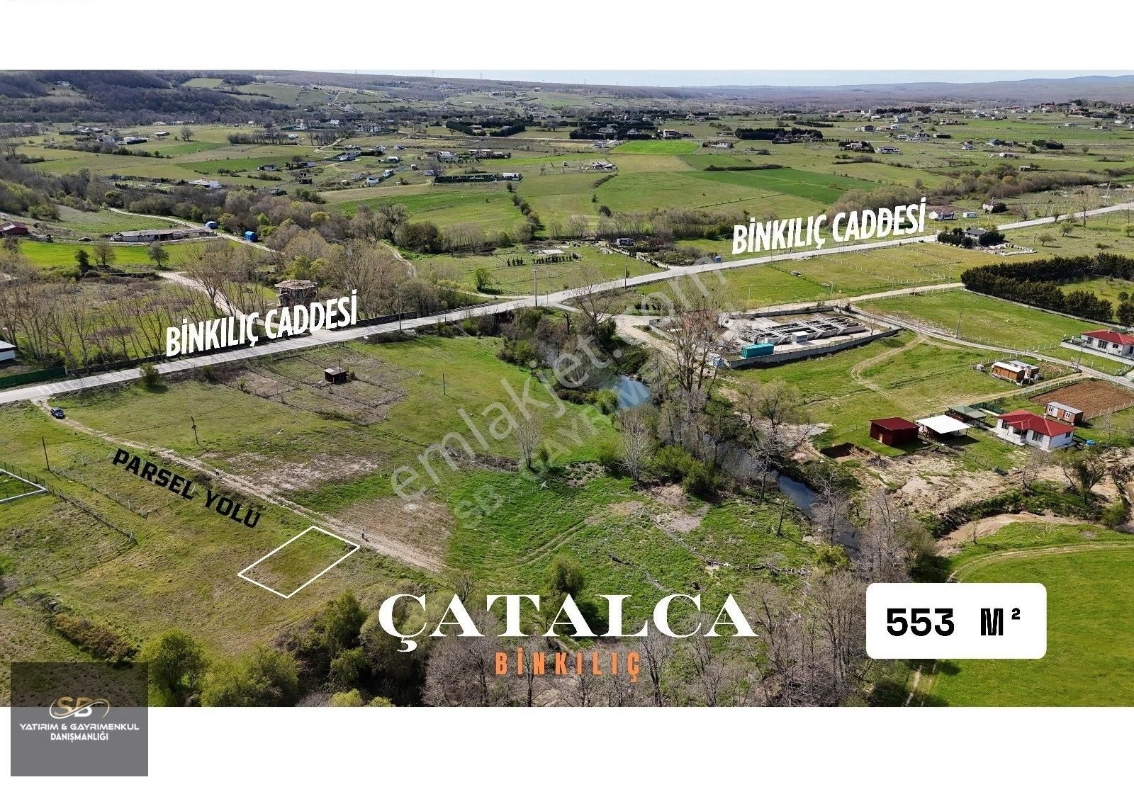 Çatalca Binkılıç 553 M² Köye Yürüme Mesafesinde