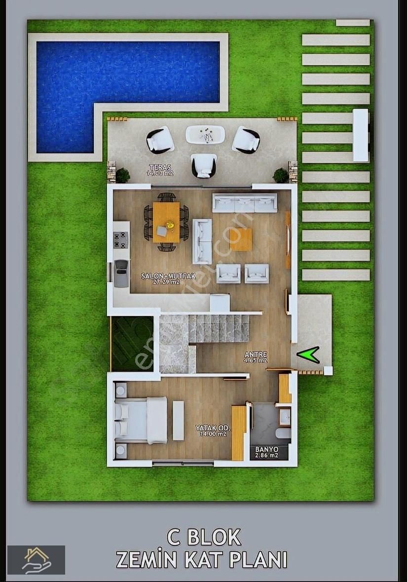 Karlık Gayrimenkulden Babataşı Mahallesinde Satılık Villa - Görsel 24