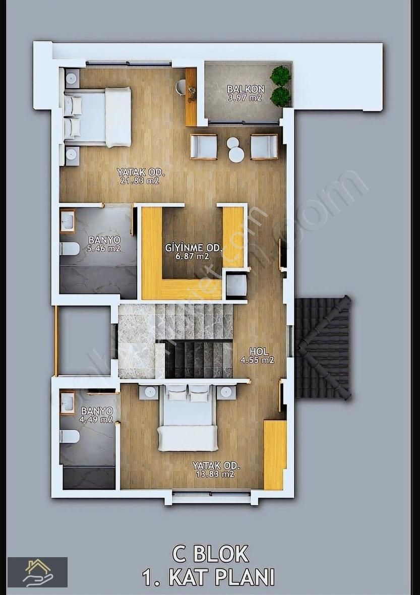 Karlık Gayrimenkulden Babataşı Mahallesinde Satılık Villa - Görsel 21