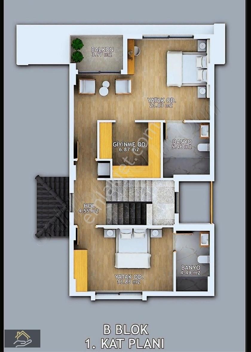 Karlık Gayrimenkulden Babataşı Mahallesinde Satılık Villa - Görsel 19