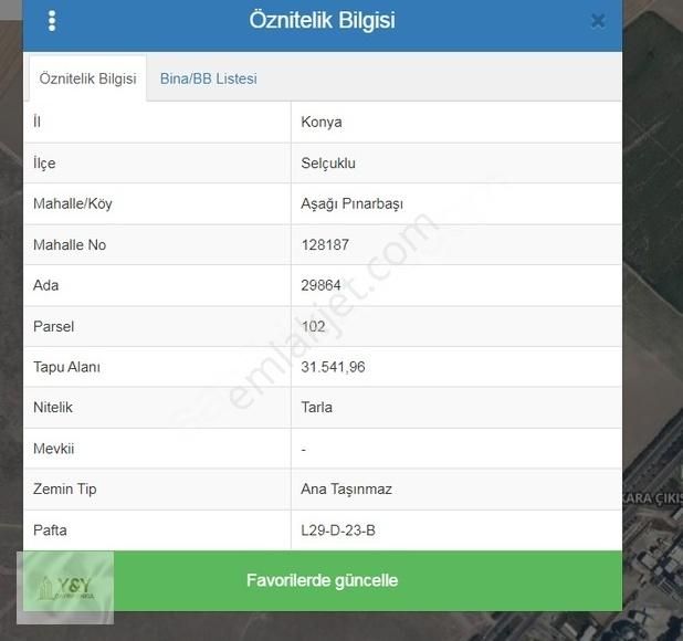 Y&y Gayrimenkul'den Ankara Yoluna Cephe Satılık Tarla