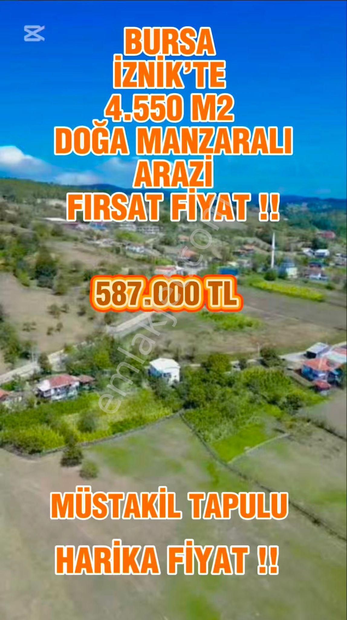 🌿 Bursa İzniz'te Şehre Yakın Köy Yaşamı! Baraj Manzaralı Kaynak Turistik Bölgede Yatırımlık Tarla🌿