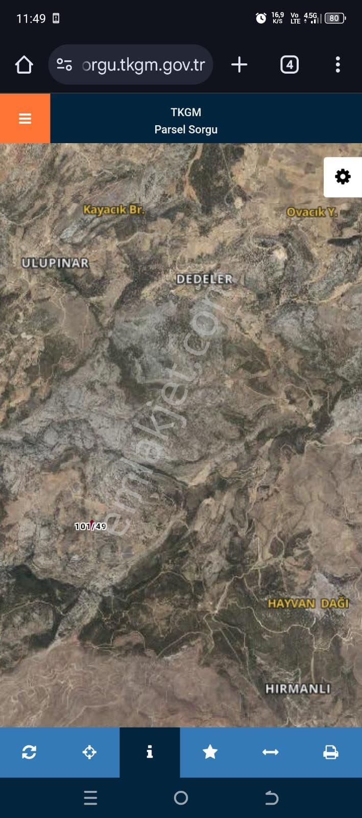 Türe Gayrimenkulden Gülnar Dedelerde Satılık Badem Bahçesi - Görsel 17