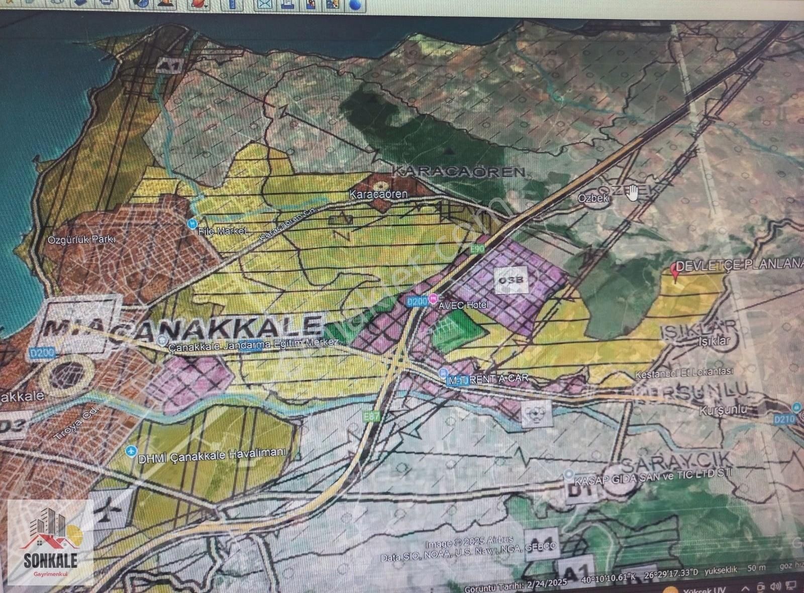 Çanakkale Merkez Işıklar Köyünde Satılık Koop.hissesi