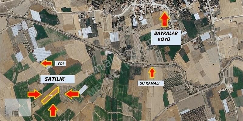 Mehmet Kurubaş Emlak'ta Bayralar Mah. 5.100 M2 Satılık Düz Tarla