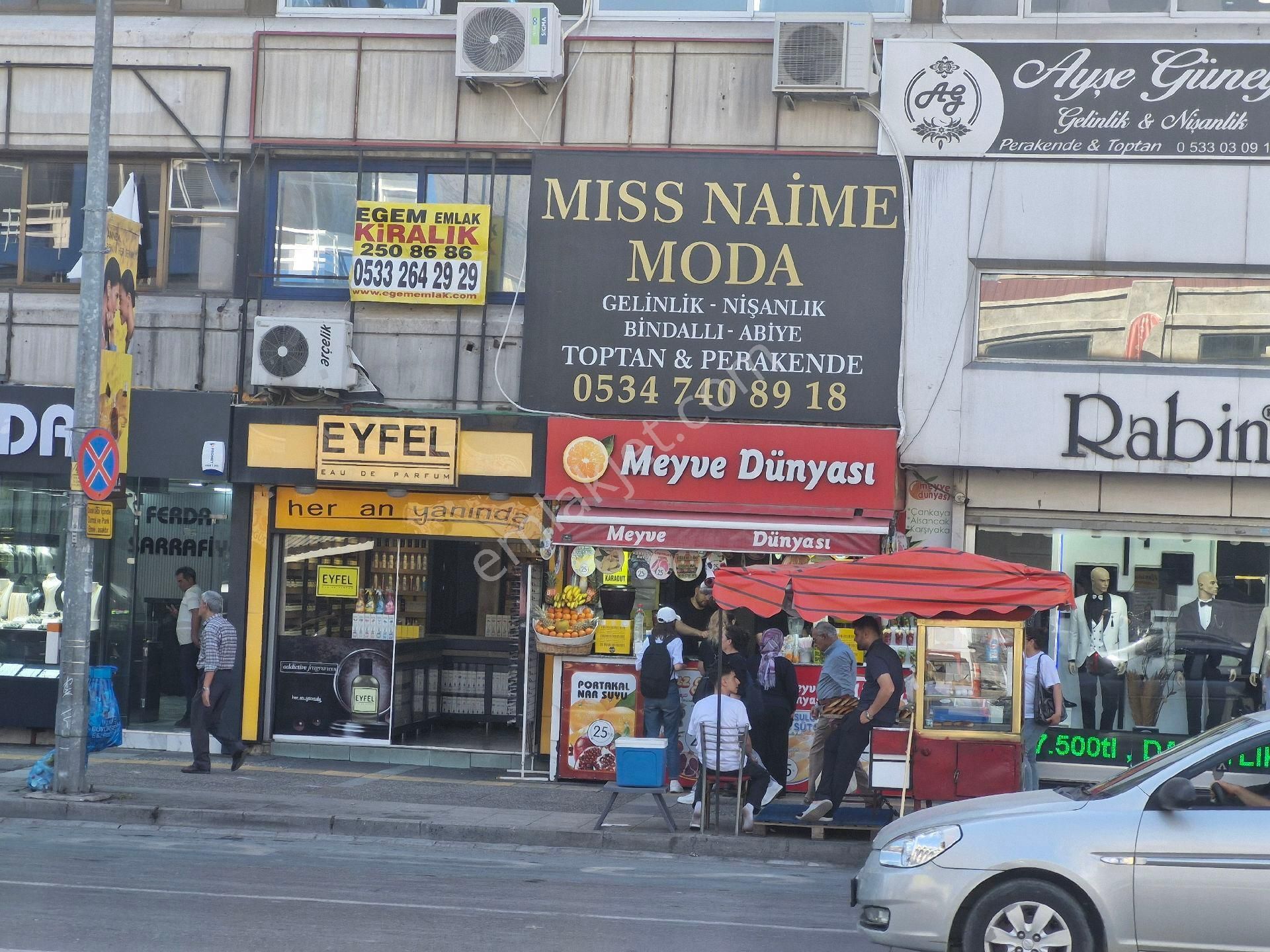 Çankayada Cadde Üzerinde 1.kat Kiralık Dükkan