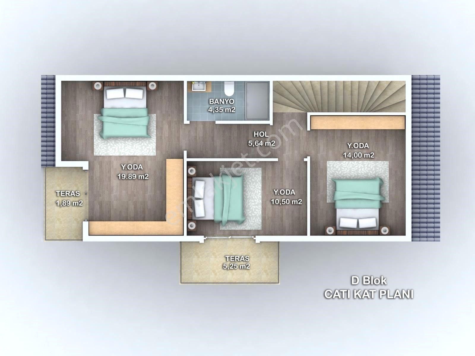 Goldhouse Dan Satılık Villa Karagedik De Özel Havuzlu 5+1 - Görsel 12