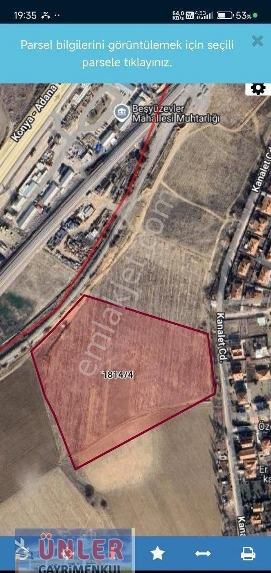 Ereğli 500 Evlerde İmara Aday Satılık Tek Tapu Tarla