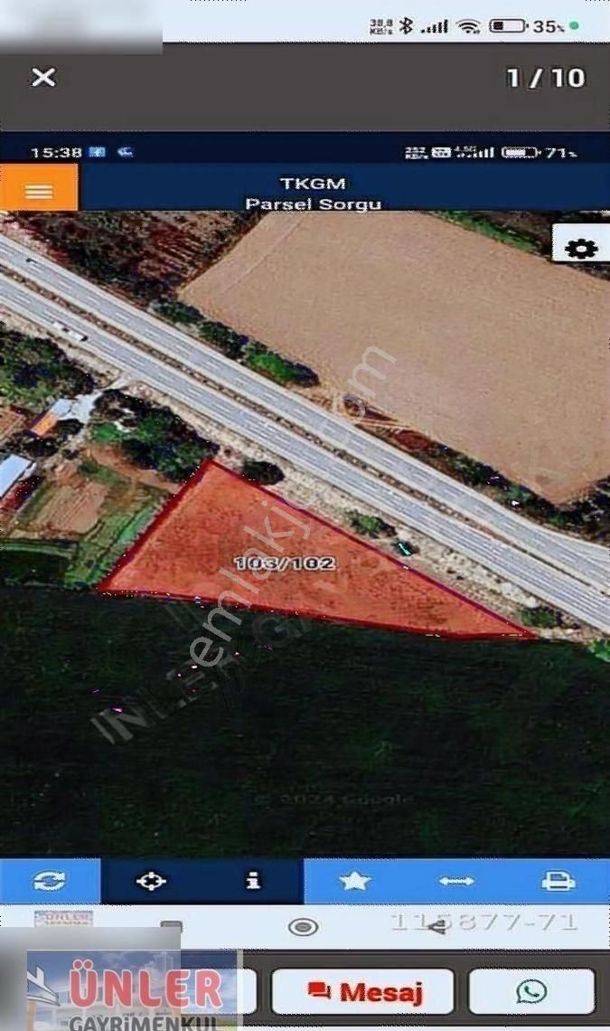 Konya Adana Asfalta Sıfır 145 Metre Cephe Ticari Fabrika Arsası