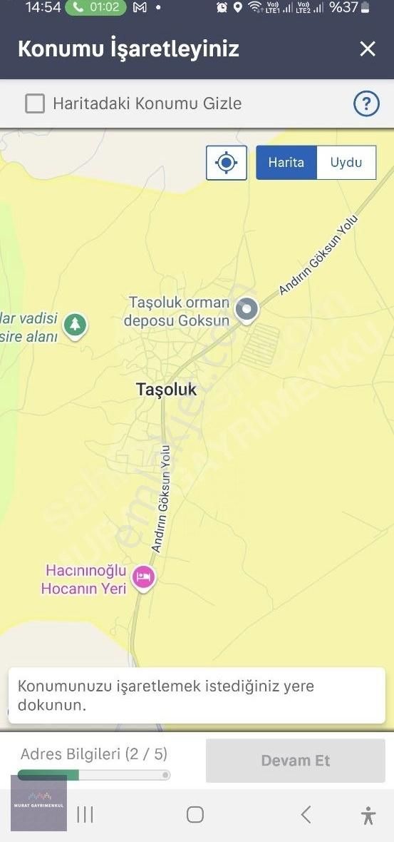 Murat Gayrimenkul Den Göksun Elbistan Ana Yol Kenarı Satılık