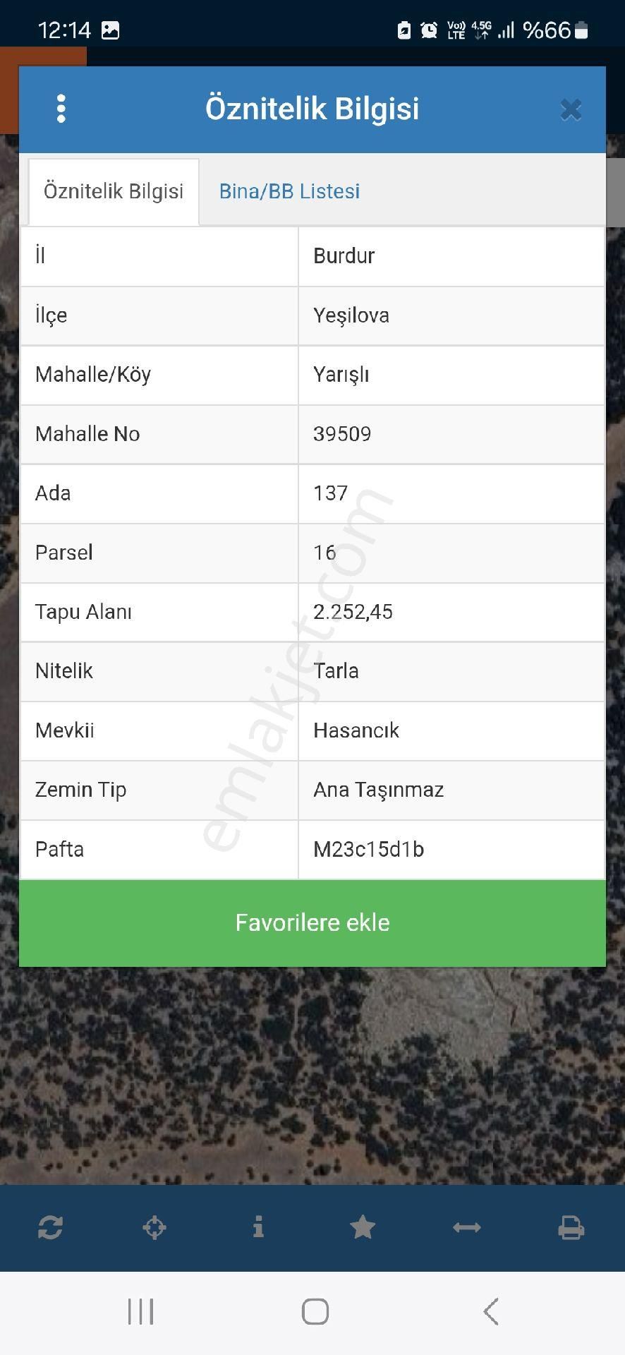 Burdur Yeşilova İlçesinde Satılık Arsa