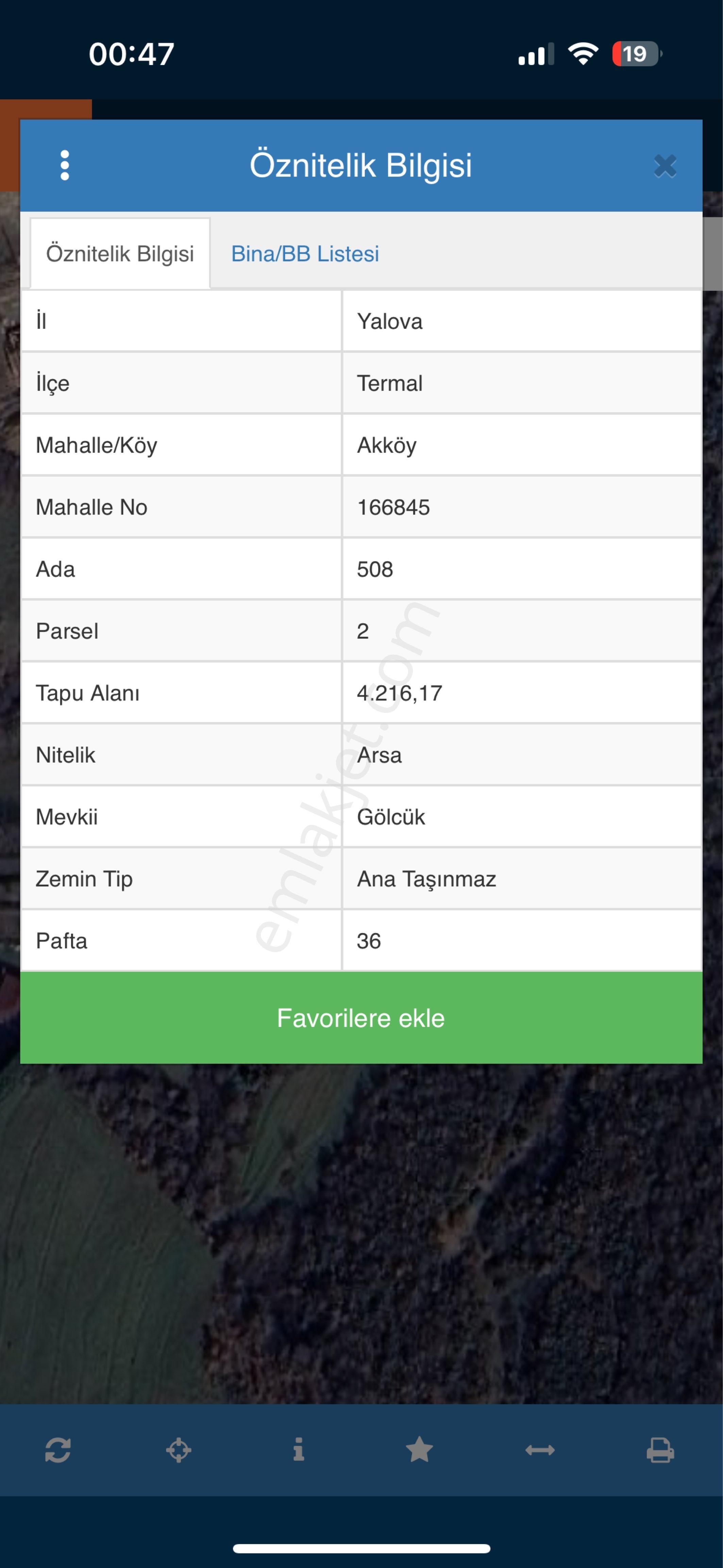 Termal Akköyde Otellerin Olduğu Mevkiide İmarlı Arsa