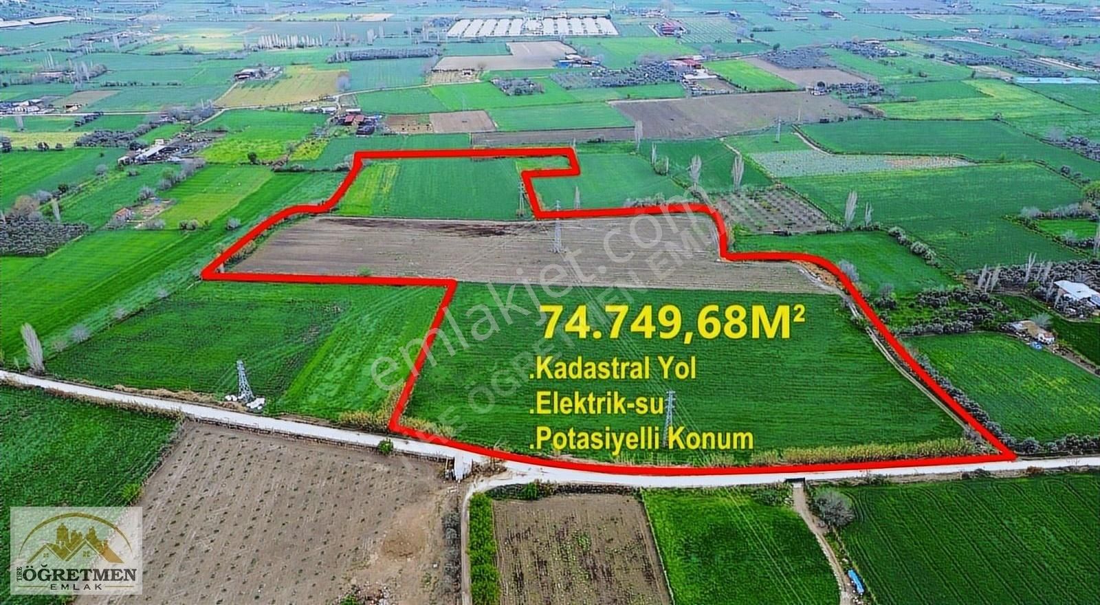 Öğretmen Emlaktan Yüksek Potansiyelli Büyük Arazi Fırsatı