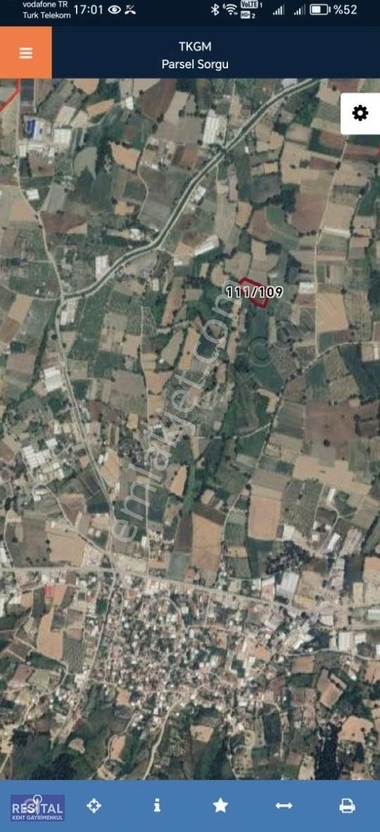 Bursa Nilüfer Tahtalı 5502 M2 Tarlanın 917 M2 Hisse Ayrı Tapulu