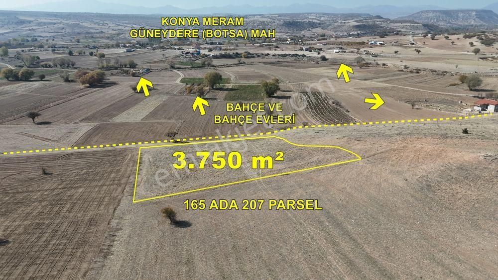 Konya / Meram / Güneydere Mahallesinde 3.750 M² Müstakil Tapulu Tarla