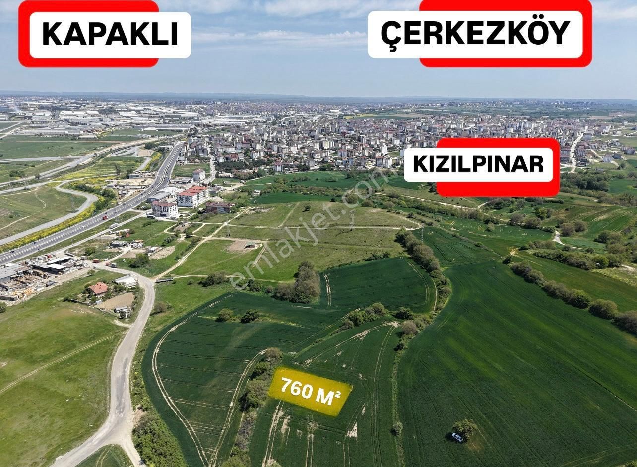 Çerkezköy Kızılpınar Mah. 760 M² İmarlı İfrazlı Tek Tapu Arsa