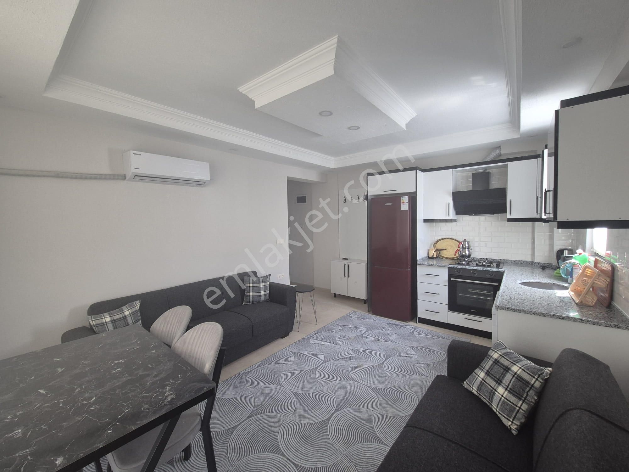Ortaca Karaburun Mah’de 1+1 Eşyalı Havuzlu Satılık Ara Kat Daire