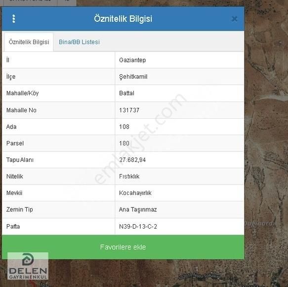 Delen Gayrimenkul'den Battal'da Fırsat Yatırımlık Yer