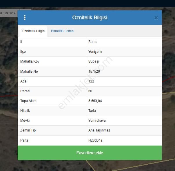 🌾 Satılık Tarla – Bursa / Yenişehir / Subaşı Mahallesi - Görsel 15
