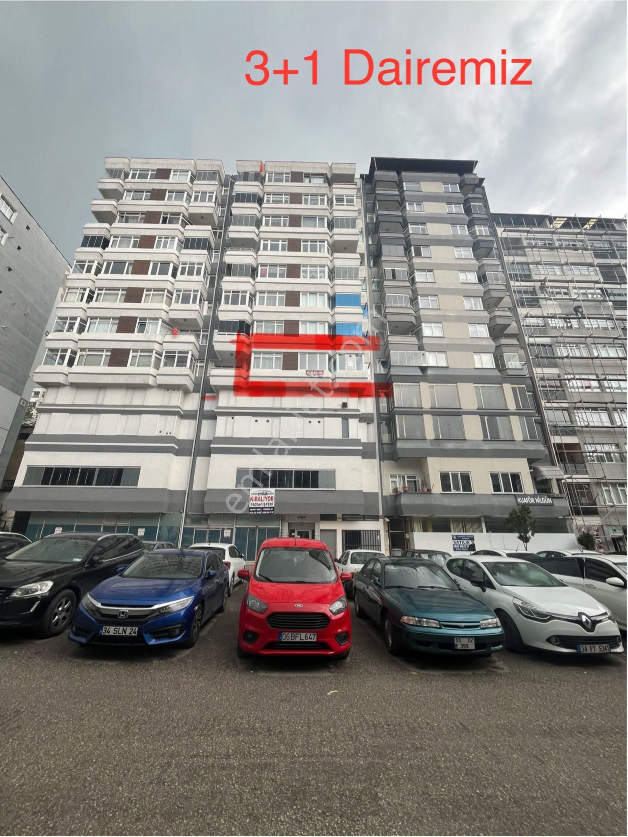 İlkadım 100.yıl Bulvarı Üzeri Kiralık Asansörlü 3+1 Daire