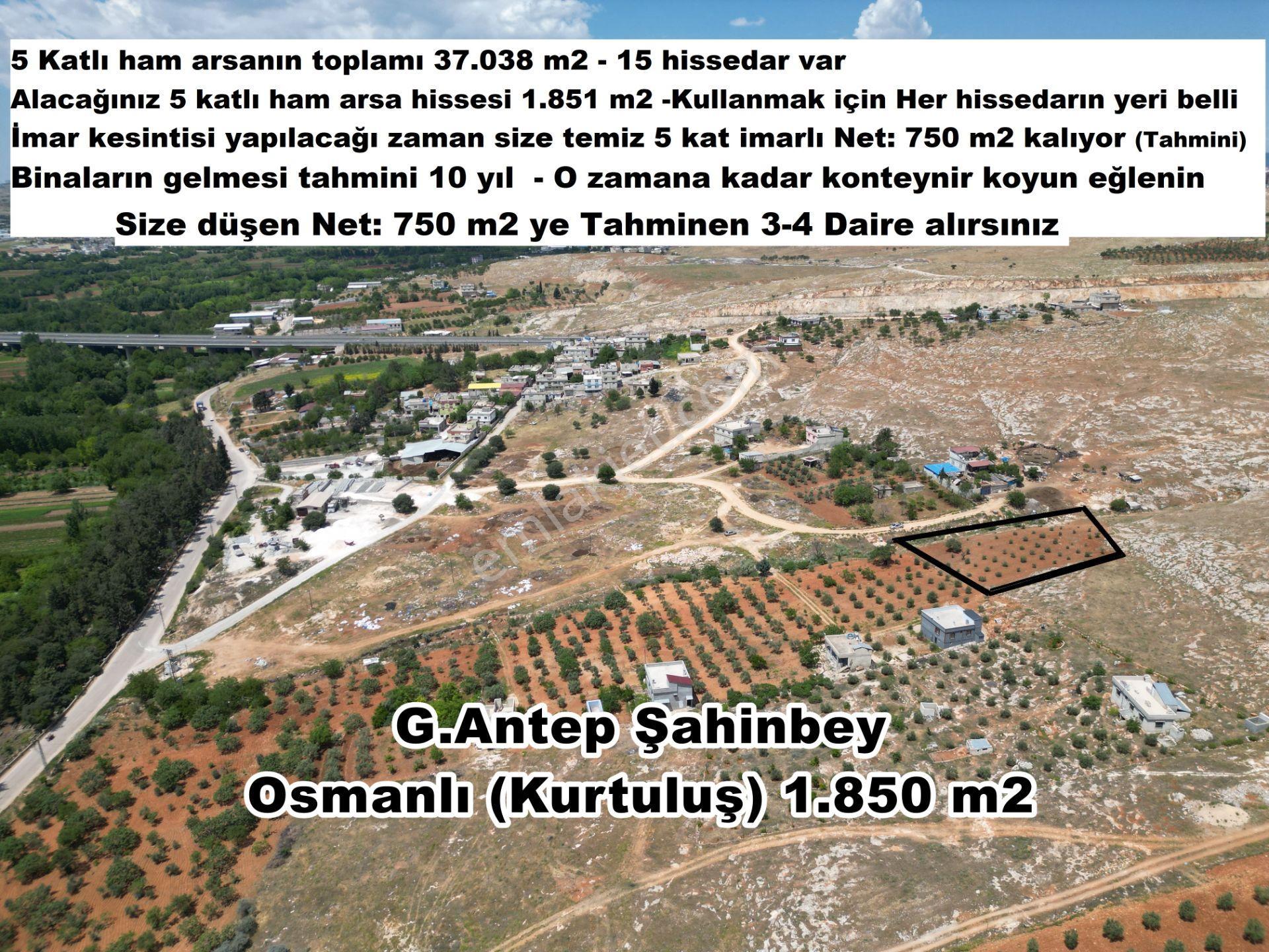 Şahinbey Osmanlı Kurtuluş Mah. Zeytin Bahçesi 5 Kat İmarlı Arsa - Görsel 2